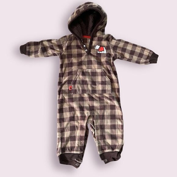 Just One You made by Carters Brown Polar Bear Snapsuit - Picture 1 of 4